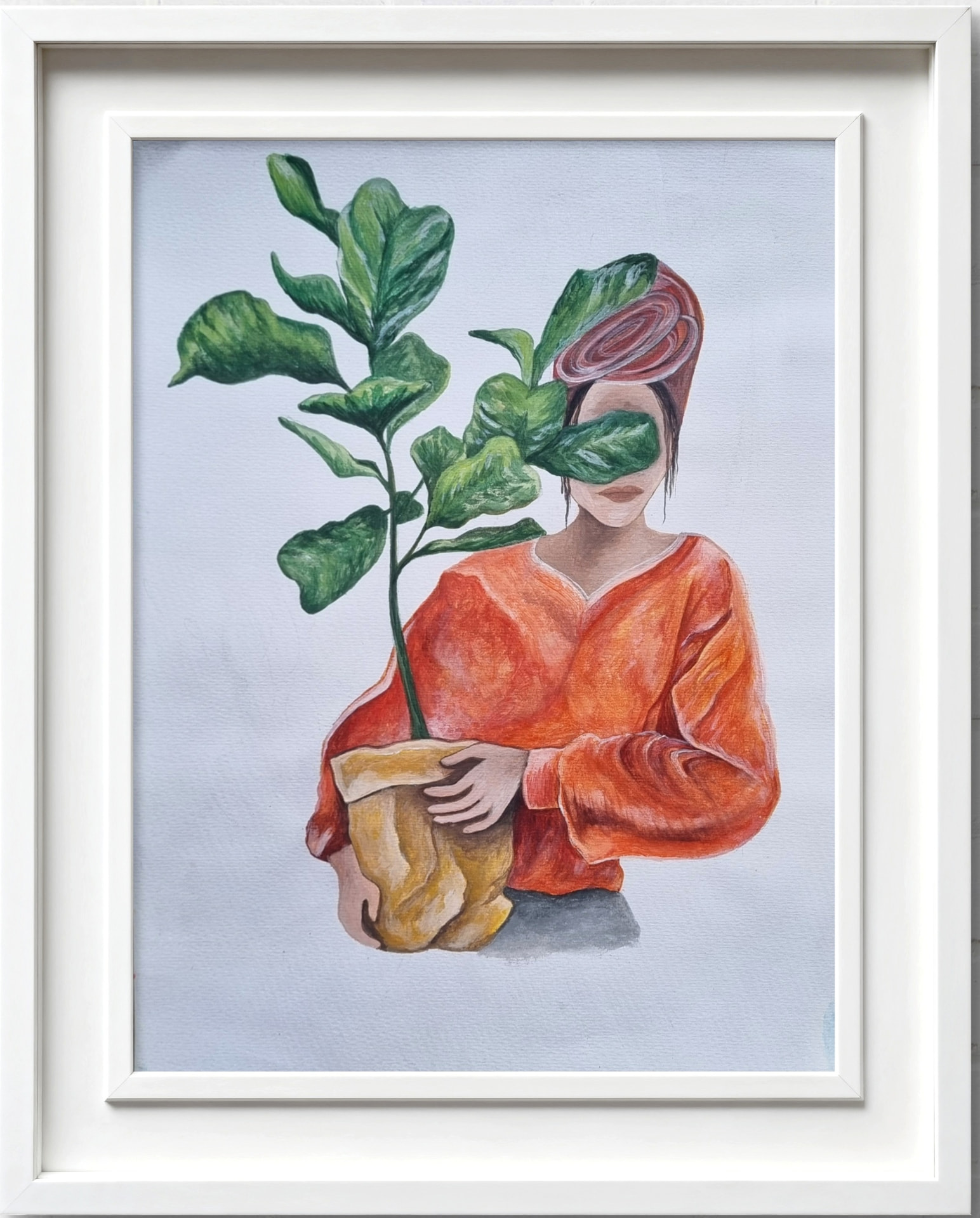 Watercolour botanical artwork featuring flourishing plants symbolising growth and connection.